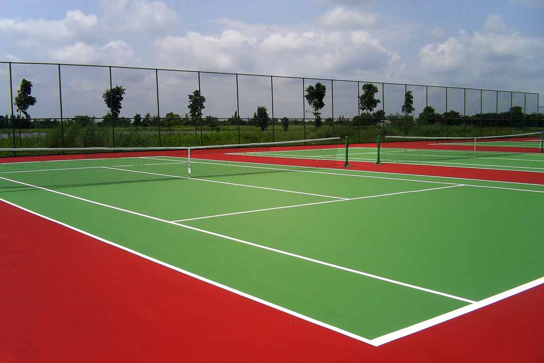 งานสร้างสนามเทนนิส โดยโฟร์พัฒนา บริษัทรับสร้างบ้าน